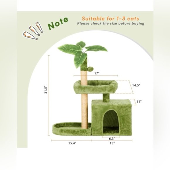 new  Pet Carrier & Cat Tree house bed.  firm price - Picture 5 of 12